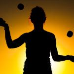 woman juggling